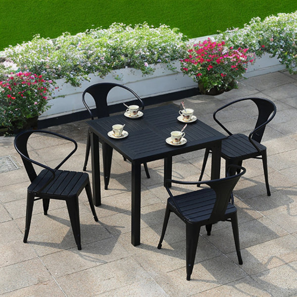 Williston Harmina 4 Person Square Outdoor Dining Set Wayfair